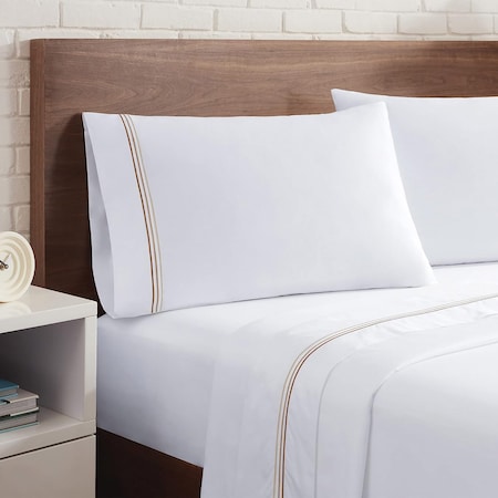 Monarch Brands Aston & Arden Sateen - Queen, Beige P-SS-T600-QN-BG